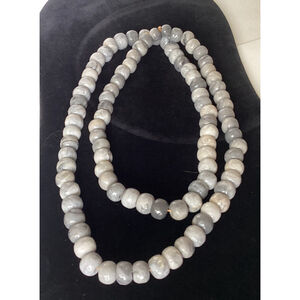 Semi Precious Stone Necklace 80-85 Stones No Closure Vintage Jewelry Genuine